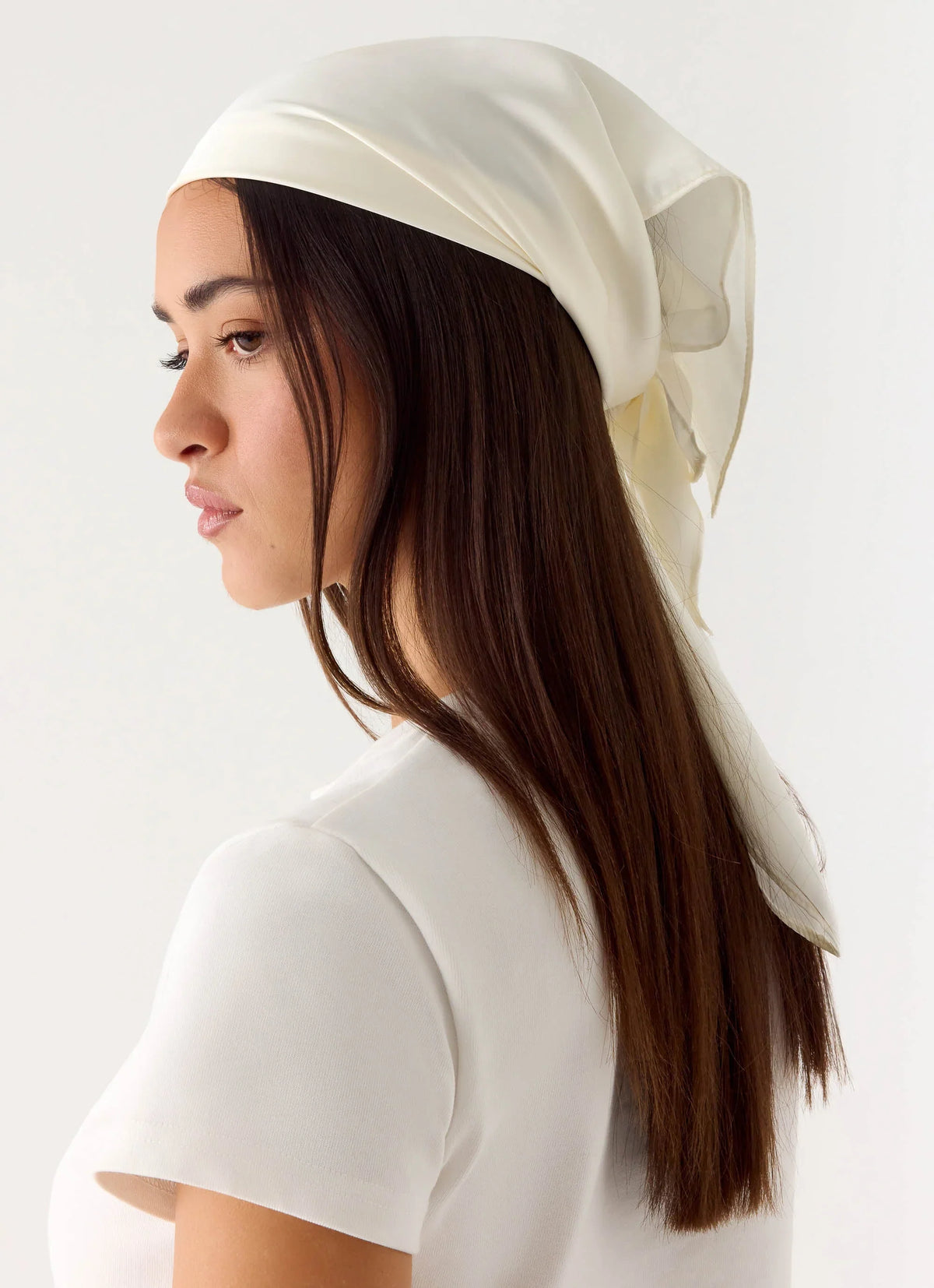 Lenço de Cabelo Lover Vibes - Creme
