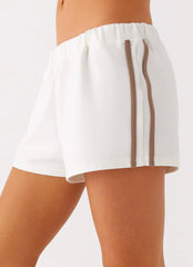 Perrie Track Shorts - Off White