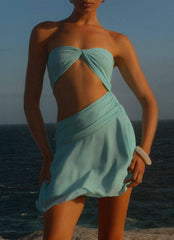 Minivestido Marbella - Turquesa