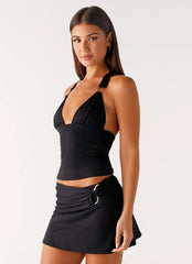 Top Halter Margarita - Negro