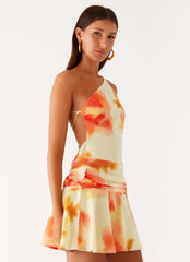 Minivestido sin espalda Meah - Mimosa Blossom