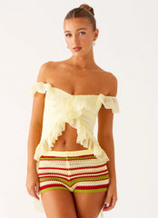 Shorts Mini Miffy - Amarelo Multicolorido