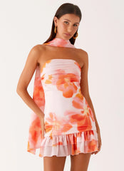 Minivestido Manon Scarf - Blushing Blossom