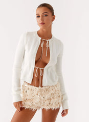 Minishorts con lentejuelas Candy - Blancos