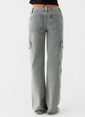Zephee Flare Jeans - Mezclilla Lavada
