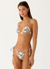 Top de bikini halter Natti Shell - Vainilla Meadow
