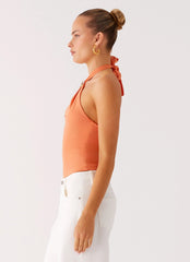 Top Kirra Halter - Pêssego