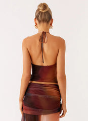 Blusa Gola Bicolor de Malha Stargazer