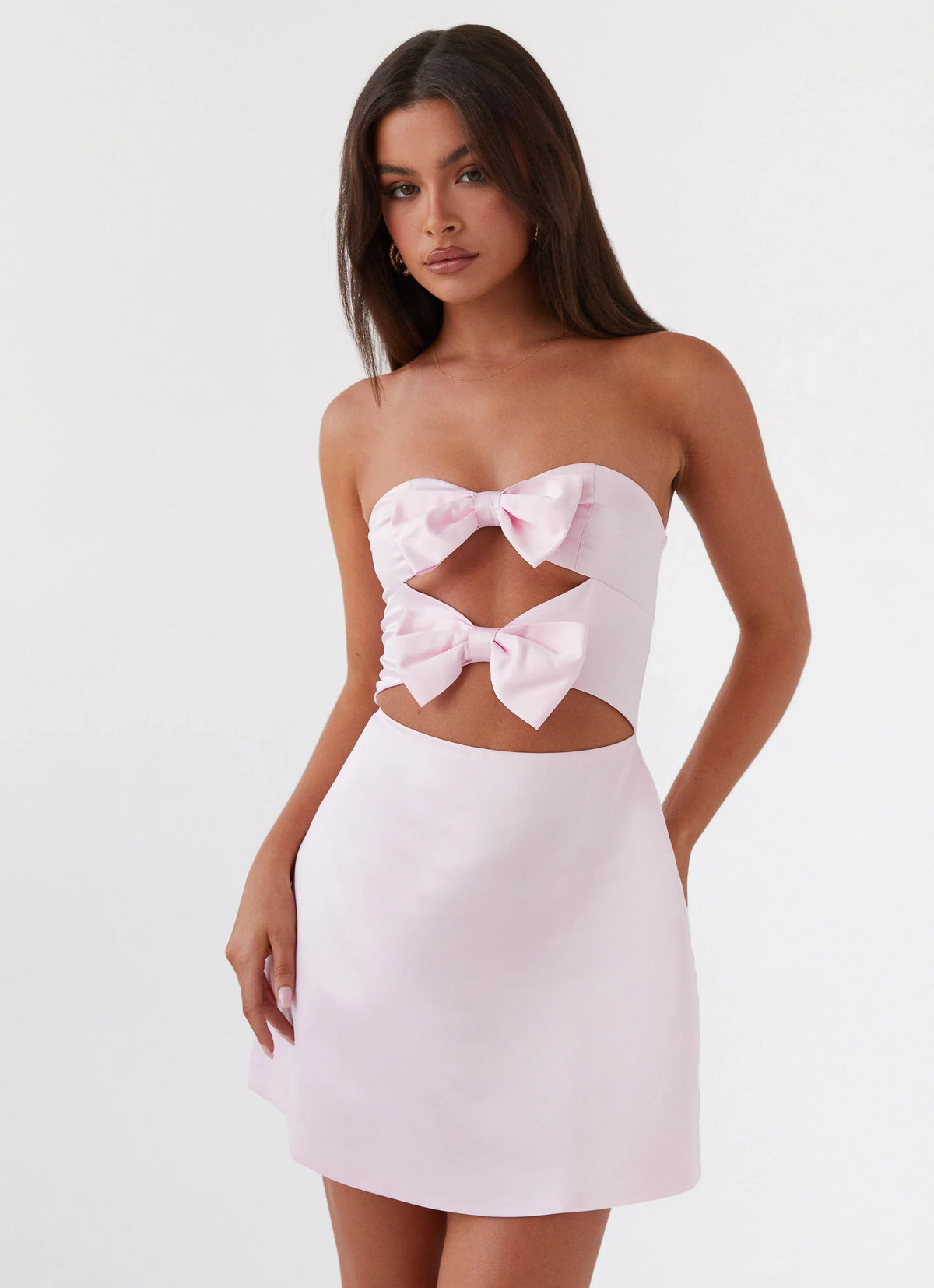 Minivestido con lazo Girl Crush - Rosa