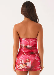 Minivestido Rudy - Rosa Orquídea