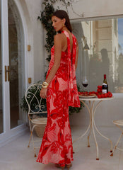 Vestido Maxi Under The Pagoda - Estampado Sicily Sunsets