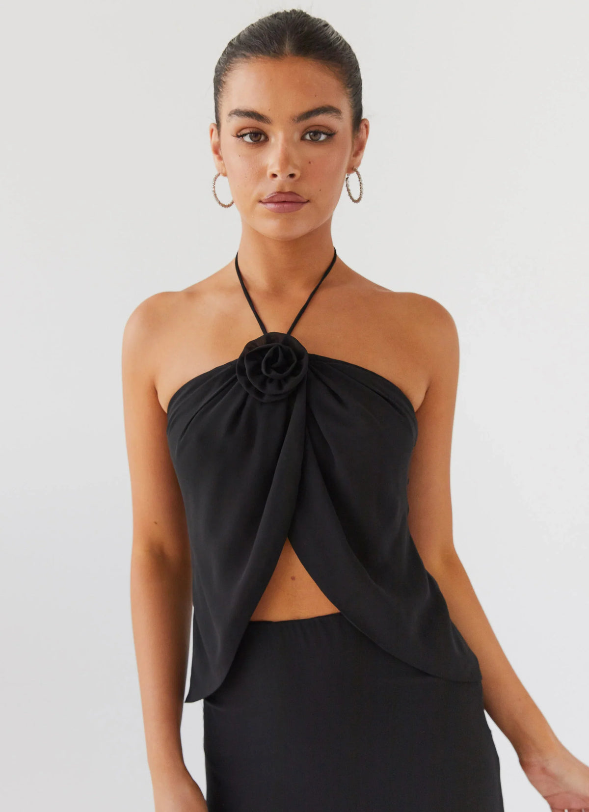 Top Anudado Nightfall Rose - Midnight