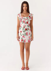 Minivestido Malina - Estampado Marfil