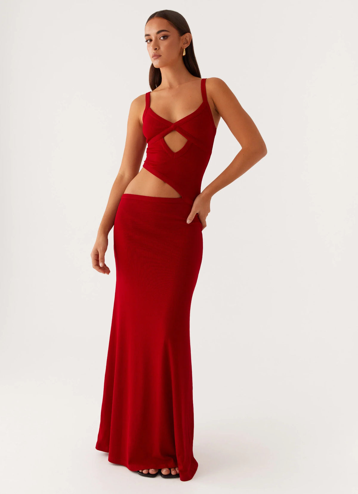 Vestido largo Jocelyn - Rojo