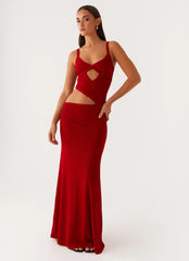 Vestido largo Jocelyn - Rojo