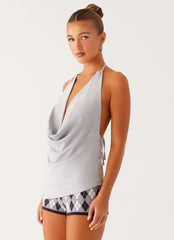Blusa Dasha com Capuz - Cinza
