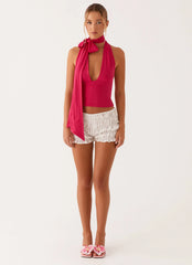 Top Halter de Milos - Rosa Fucsia