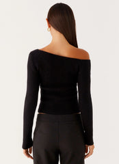 Top de punto Waverly - Negro