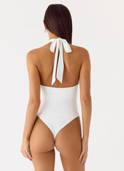 Body con cuello halter Set The Scene - Blanco