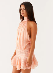Minivestido de gasa Willow - Naranja