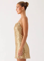 Minivestido Kaitlin - Dourado