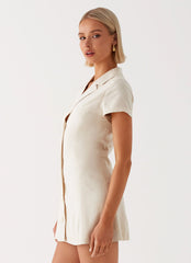 Minivestido de lino Russo - Avena