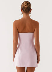 Minivestido sin tirantes Patsie - Rosa