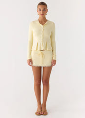 Blusa Landon Manga Longa - Amarelo Manteiga