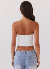 Top de bustier "Todo mi cariño" - Lazo rosa