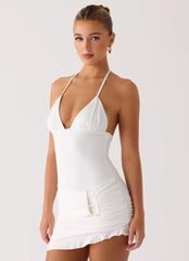 Minivestido Keep A Beat - Marfil