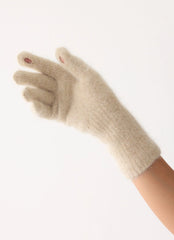 Guantes de punto Stormy Weather - Crema