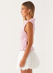 Top Alysa Drapeado - Rosa
