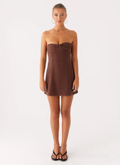 Minivestido Ludo - Chocolate