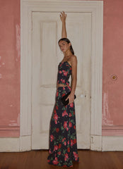 Falda maxi de gasa Star Girl - Midnight Bloom