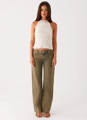 Top Bennie Halter - Off-white