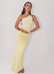 Vestido Longo Ombro Único Seranella - Lemon