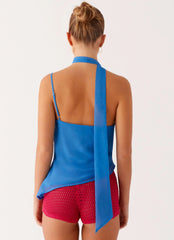 Blusa Andrina Gola Drapeada - Oceania Bloom