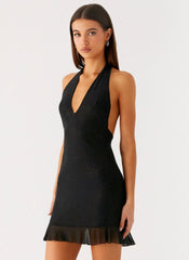 Minivestido de lentejuelas Odrella - Negro
