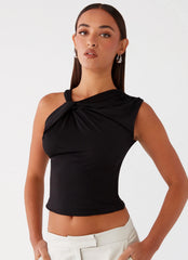 Top com Detalhe Torcido Jesse - Preto