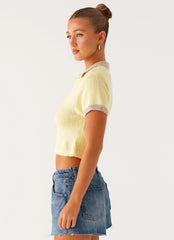 Polo de Tricô Walsh - Amarelo