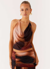 Blusa Gola Bicolor de Malha Stargazer