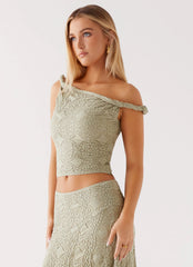 Top Alcinha Diamond Sky - Verde Sálvia