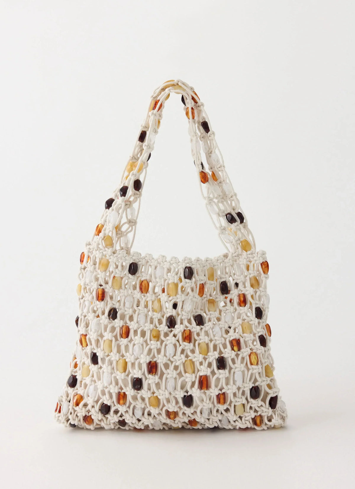 Bolso de ganchillo Club Tropica - Crema