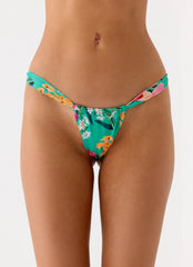 Parte de abajo de bikini fruncida Airlie - Jungle Bloom