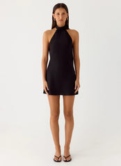 Minivestido Keena Scarf - Negro