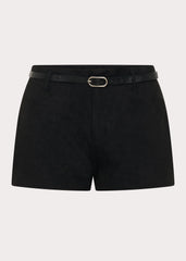 Mini shorts Katie Suede - Negro