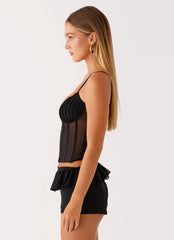 Top Corsé Fergie - Negro