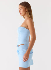 Minivestido Cosmala - Azul Bebê