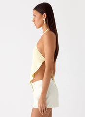 Top Viona Halter - Amarelo