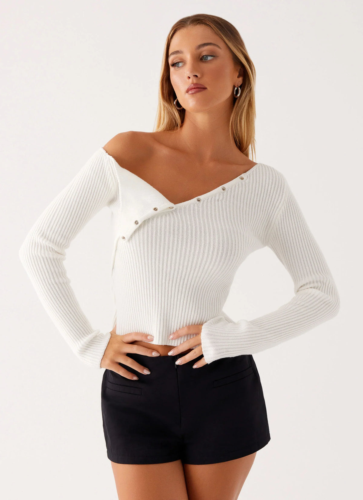 Blusa de Malha Waverly - Branca